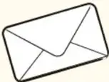 Dibujo de un sobre de carta.