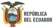 Escudo y logotipo de la República del Ecuador junto al nombre del Ministerio de Educación.