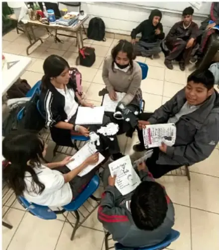 Figura 1 de Colección Sk´asolil. Nuestro libro de Proyectos.  Tomo II.  Libro de Educación Telesecundaria Grado 2°  Ciclo Escolar 2025 - 2026