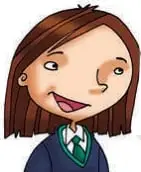 Ilustración de una niña con globo de diálogo que dice «¿Qué número sumado con 28 es igual a 73?».