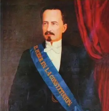 Retrato de Antonio Borrero, presidente de la República del Ecuador en 1875.