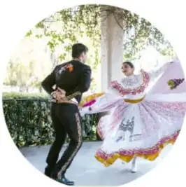 Hombre con barba tocando el violín, etiqueta 'Música'