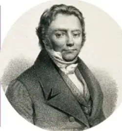 Retrato de Jacob Berzelius con cabello rizado oscuro