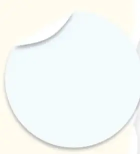 Recuadro blanco con borde curvo, vacío, para notas.