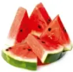 Rebanadas de sandía que representan al grupo de las frutas.