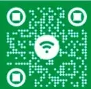 Código QR verde que enlaca a información sobre exposiciones comunitarias pluriculturales.
