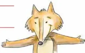 Ilustración de un chacal de pie con los brazos extendidos y expresión burlona.