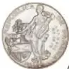 Fotografía del anverso de una moneda de plata (Un Balboa, Panamá, 1953).