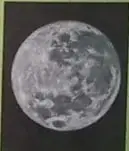 Dos fotografías: Sol y Luna llena.