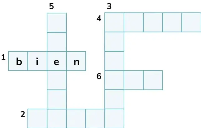 Cinco árboles de manzanas; cada manzana contiene una letra. Árbol a.: e, u, e, q, e. Árbol b.: m, r, o. Árbol c.: r, d, e. Árbol d.: n, a, t, l, i. Árbol e.: a, c, a, n.