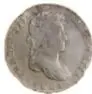 Fotografía del anverso de una moneda de 1 Real de Fernando VII, México, 1821, de plata, Colección Casa de Moneda de México, Museo Numismático Nacional.