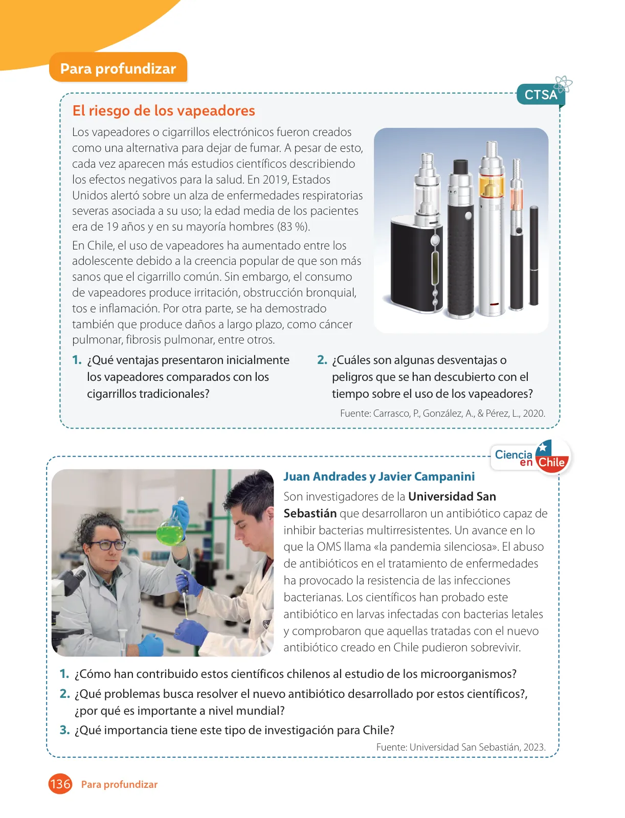 Miniatura página 138 de Libro de Ciencias Naturales – Quinto Básico | Texto del Estudiante MINEDUC – Descargar PDF · 2024