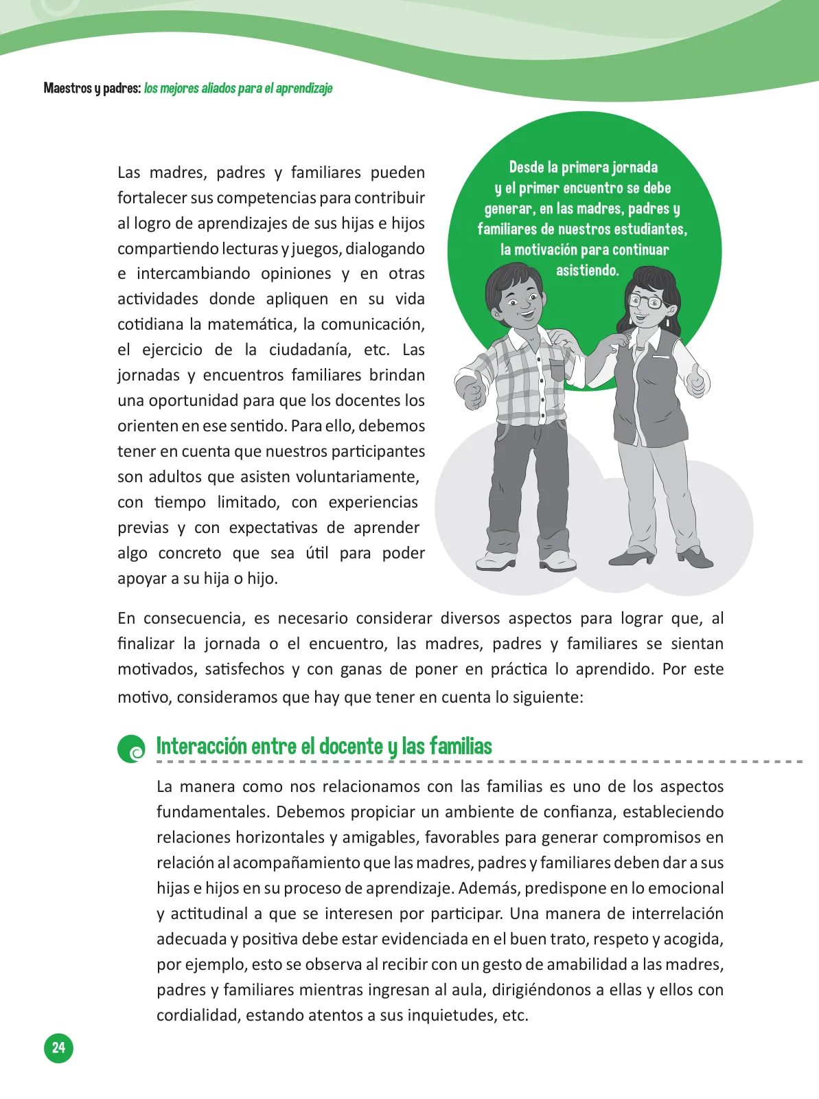 Miniatura página 26 de Guía para el trabajo docente con las familias del ciclo V de Primaria · 2016