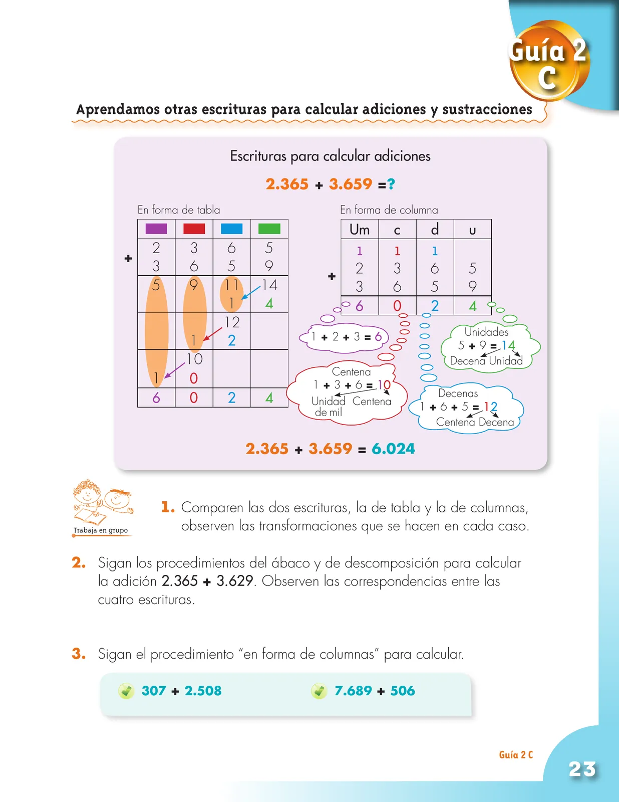 Página 23 de Matematica 3° · Cartilla 01