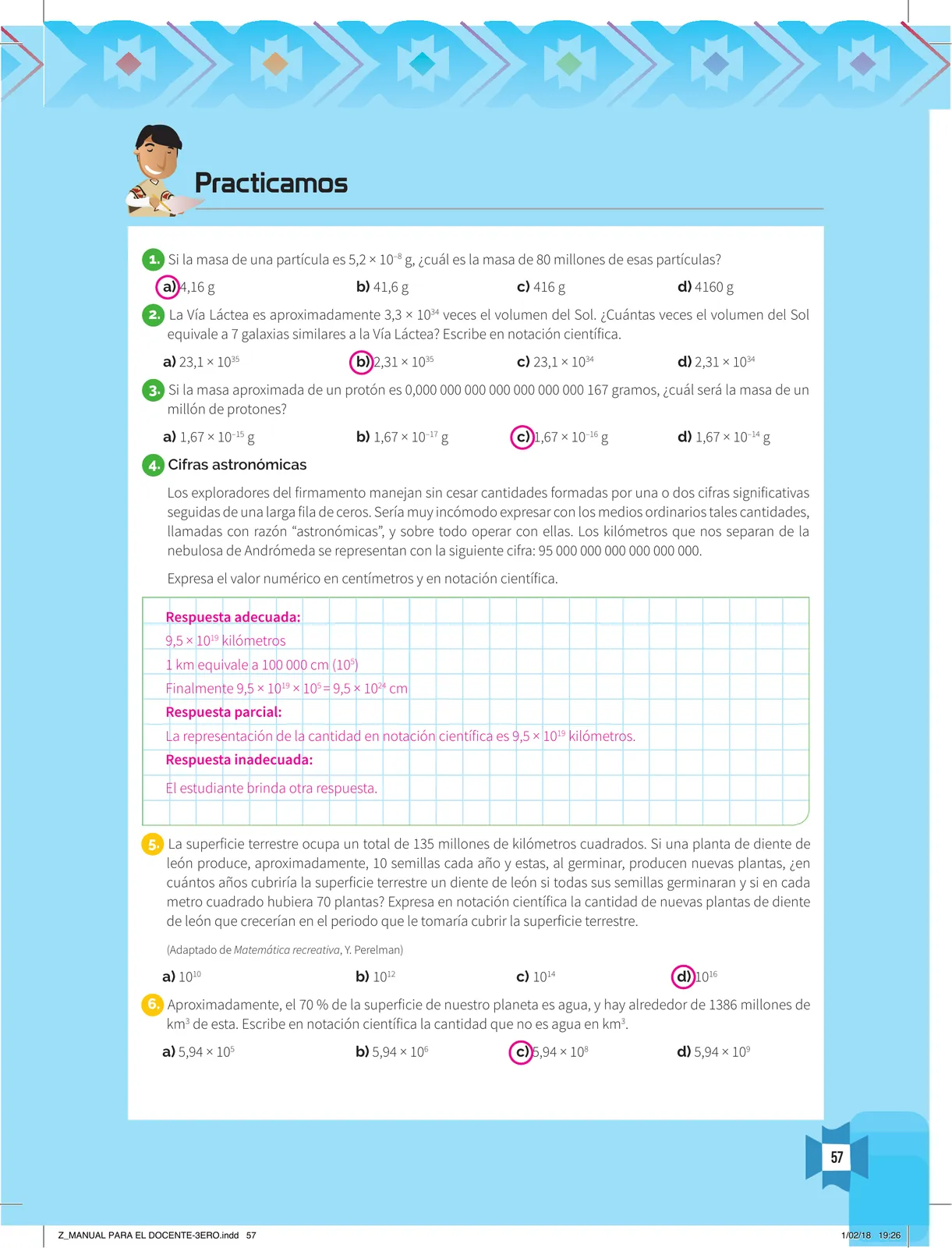 Página 59 de Resolvamos problemas 3 : manual para el docente 2018 · 2018