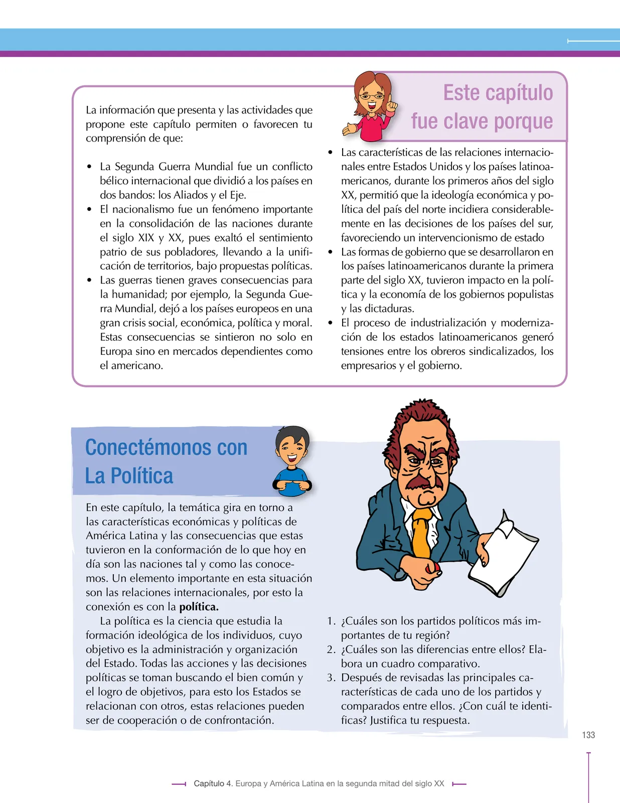 Página 133 de Ciencias Sociales 9° · Secundaria Activa