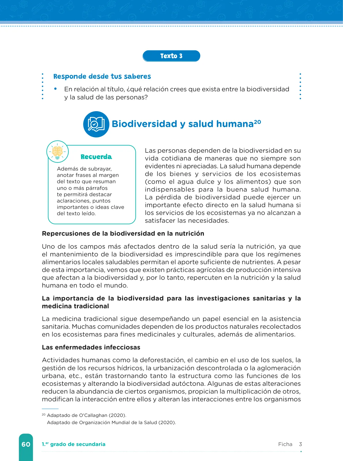 Página 62 de Fichas de aprendizaje de Comunicación 1 · 2024