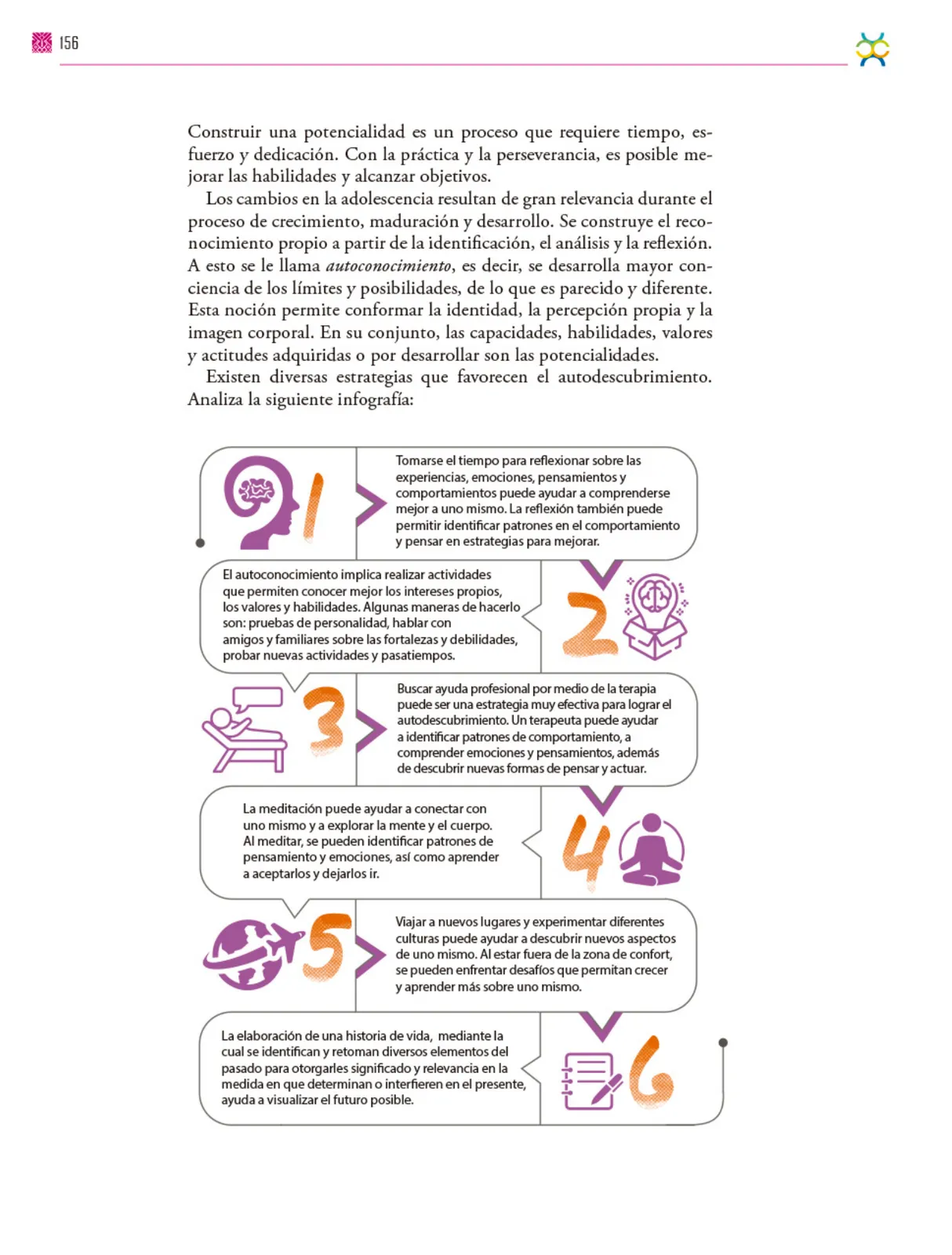Miniatura página 157 de Colección Ximhai. De lo humano y lo comunitario.   Libro de Educación Secundaria Grado 1°  Ciclo Escolar 2025 - 2026
