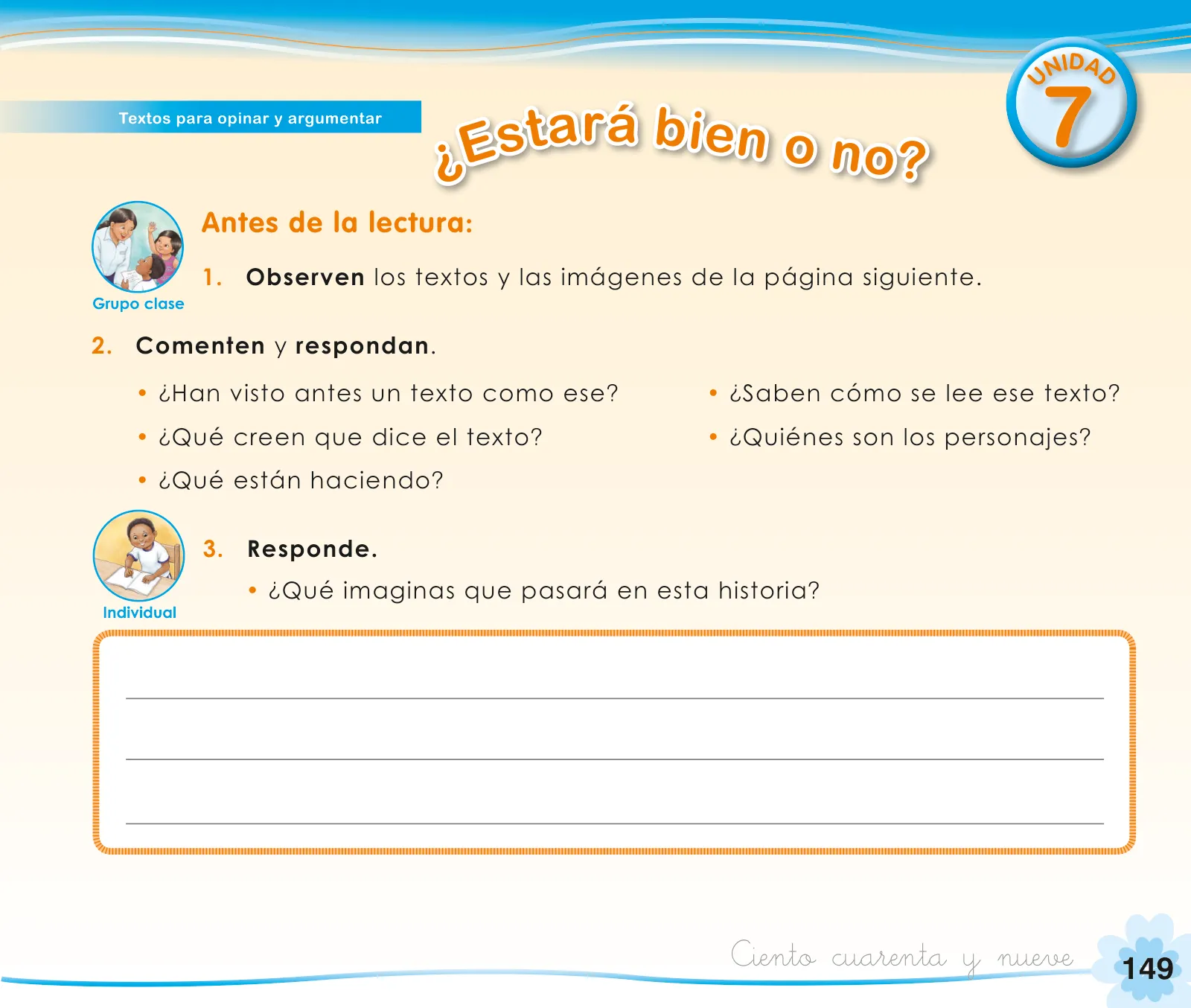 Página 151 de Comunicación 1 : cuaderno de trabajo para primer grado de Educación Primaria 2019 · 2019
