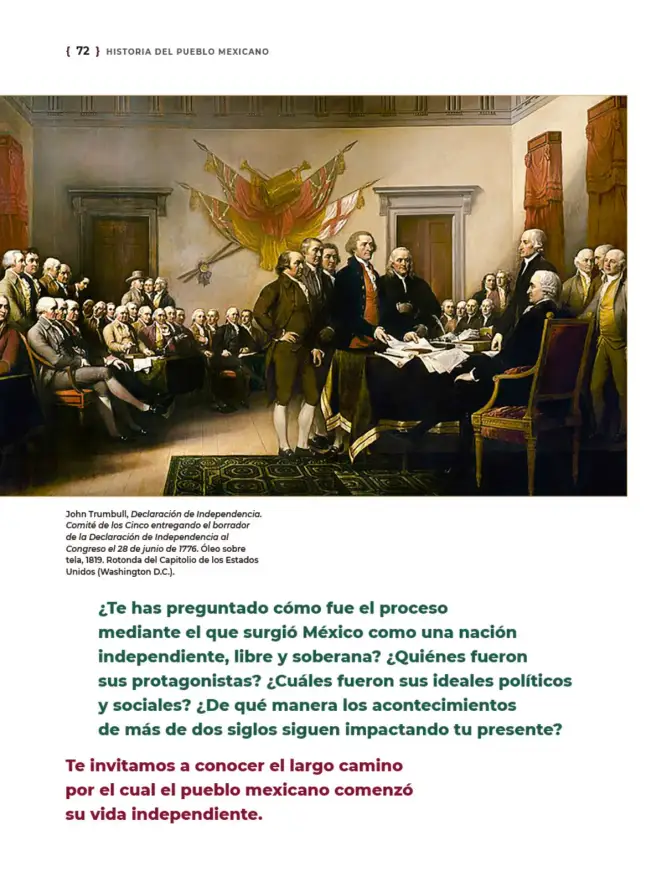 Página 73 de Historia del pueblo mexicano. Libro de Educación Secundaria Grado 1° Ciclo Escolar 2025 - 2026