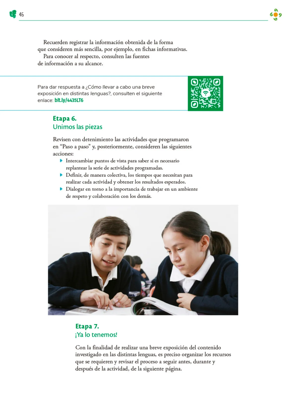 Miniatura página 47 de Colección Sk´asolil. Nuestro libro de Proyectos. Tomo I.    Libro de Educación Telesecundaria Grado 2°  Ciclo Escolar 2025 - 2026