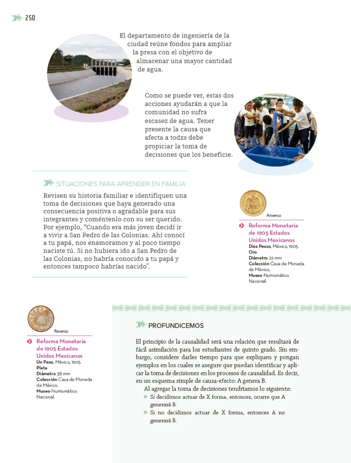 Página 251 de Nuestros saberes: Libro para alumnos, maestros y familia.   Libro de Educación Primaria Grado 5°  Ciclo Escolar 2025 - 2026