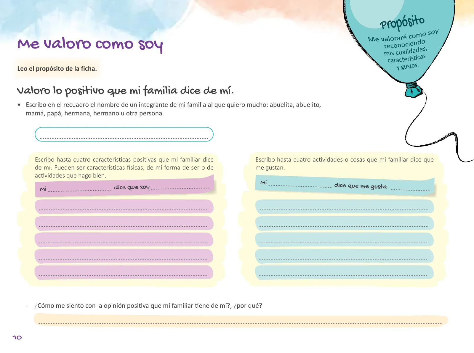 Página 12 de Cuadernillo de Tutoría 6 : sexto grado de Educación Primaria · 2021