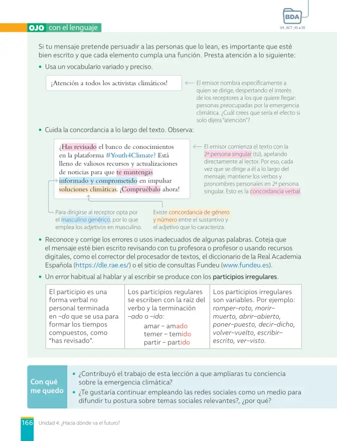 Página 168 de Lengua y Literatura – Octavo Básico | Texto del Estudiante MINEDUC – Descargar PDF · 2024
