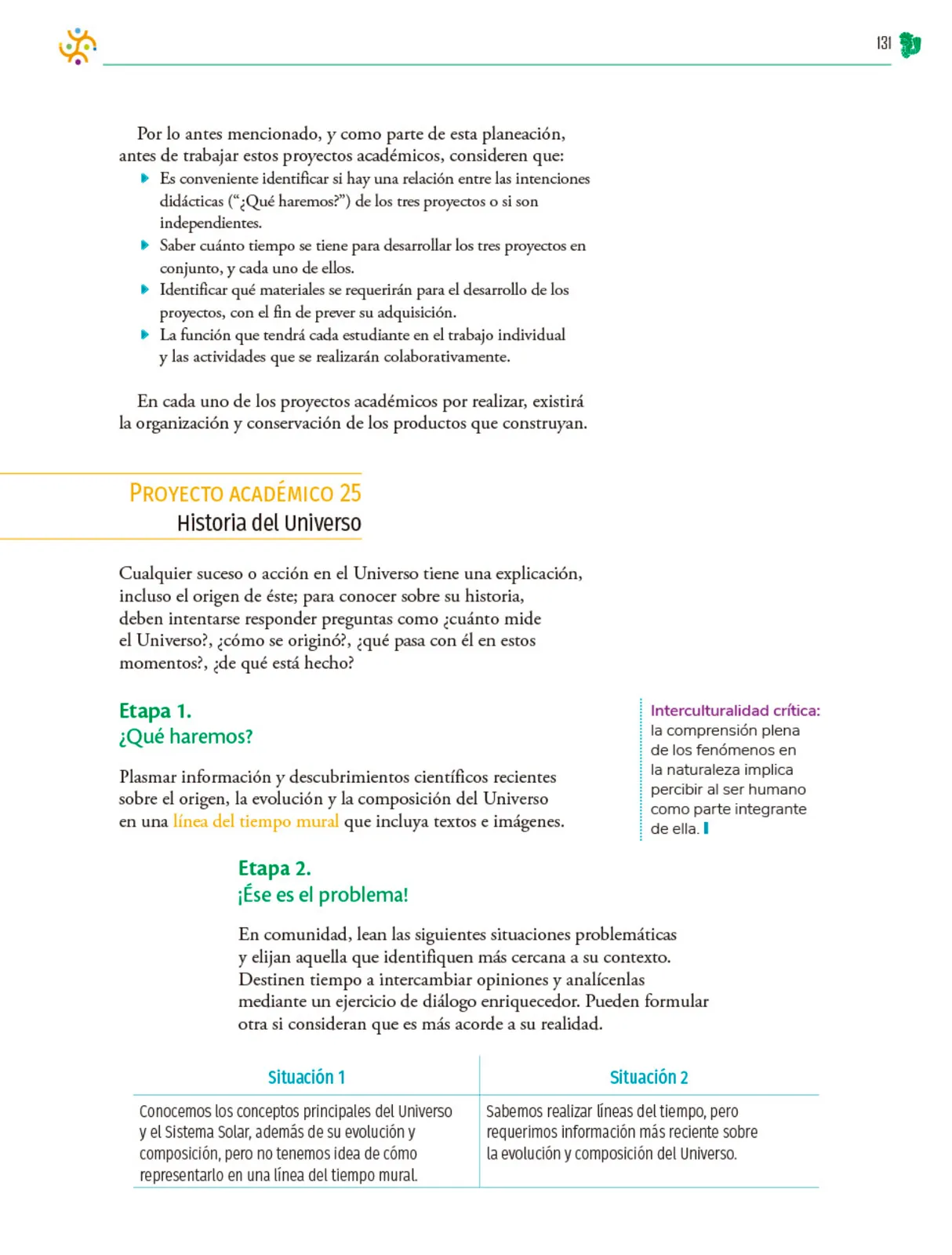 Página 132 de Colección Sk´asolil. Nuestro libro de Proyectos. Tomo II. Libro de Educación Telesecundaria Grado 2° Ciclo Escolar 2025 - 2026