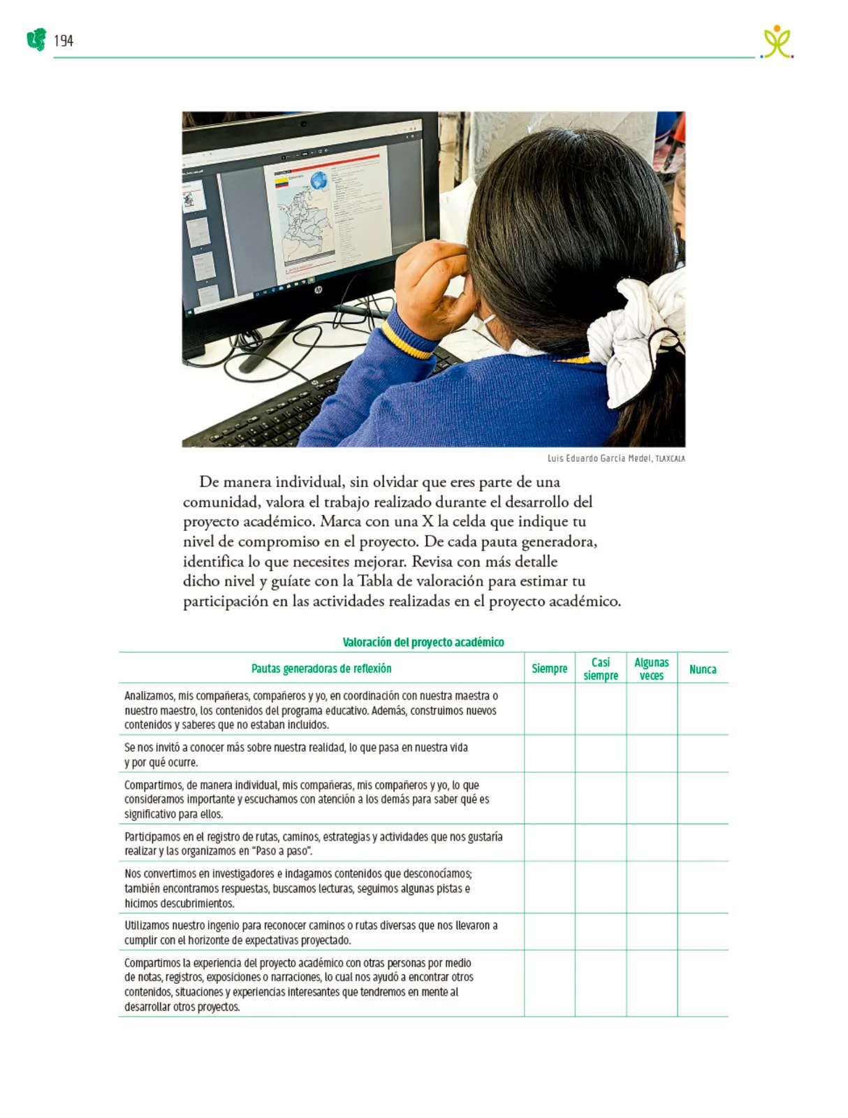 Miniatura página 195 de Colección Ximhai. Nuestro libro de Proyectos. Tomo I.   Libro de Educación Telesecundaria Grado 1°  Ciclo Escolar 2025 - 2026