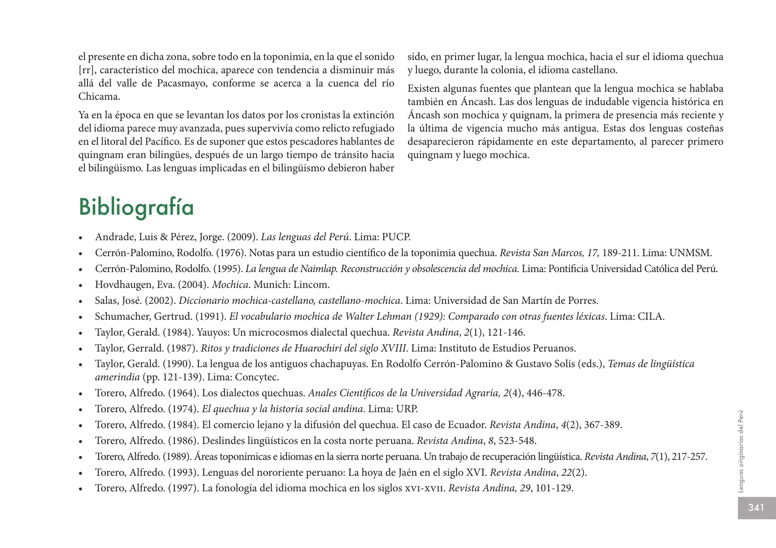 Miniatura página 343 de Lenguas originarias del Perú · 2018