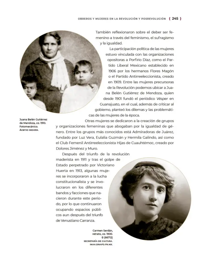 Página 246 de Historia del pueblo mexicano. Libro de Educación Secundaria Grado 1° Ciclo Escolar 2025 - 2026