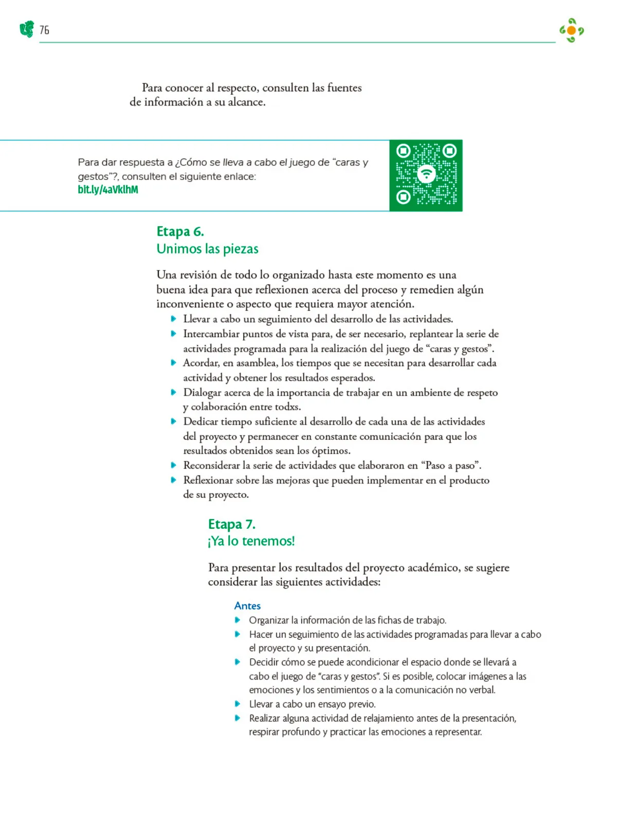Miniatura página 77 de Colección Nanahuatzin. Nuestro libro de Proyectos.  Tomo III.  Libro de Educación Telesecundaria Grado 3°  Ciclo Escolar 2025 - 2026