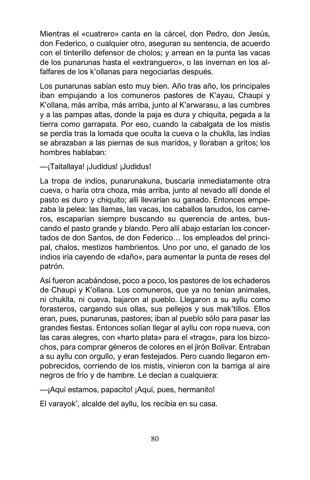Miniatura página 80 de Arguedas, entre el fuego y el amor : textos seleccionados para estudiantes de Educación Básica · 2021