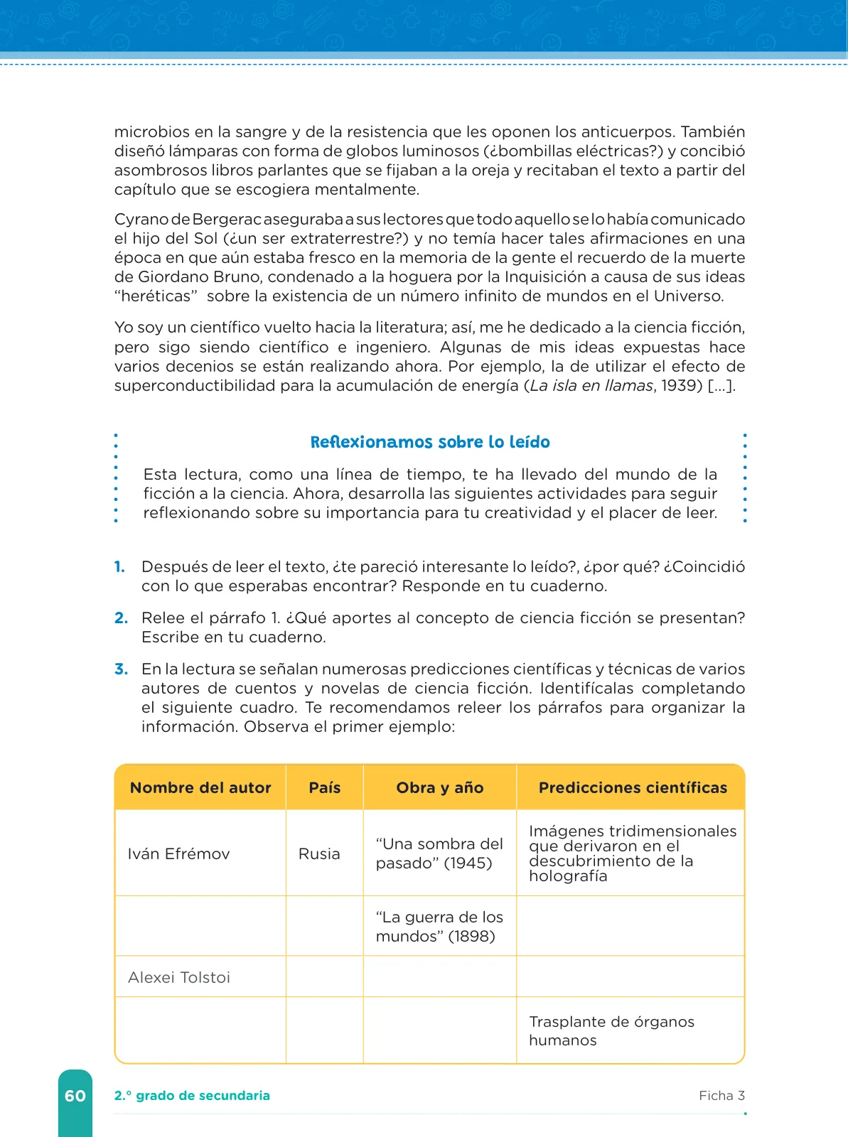 Miniatura página 62 de Fichas de aprendizaje de Comunicación 2 · 2024