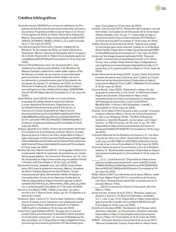 Página 206 de Modalidades de trabajo para la acción transformadora y el codiseño Libro de Educación Preescolar Grado 1°, 2°, 3° Ciclo Escolar 2025 - 2026