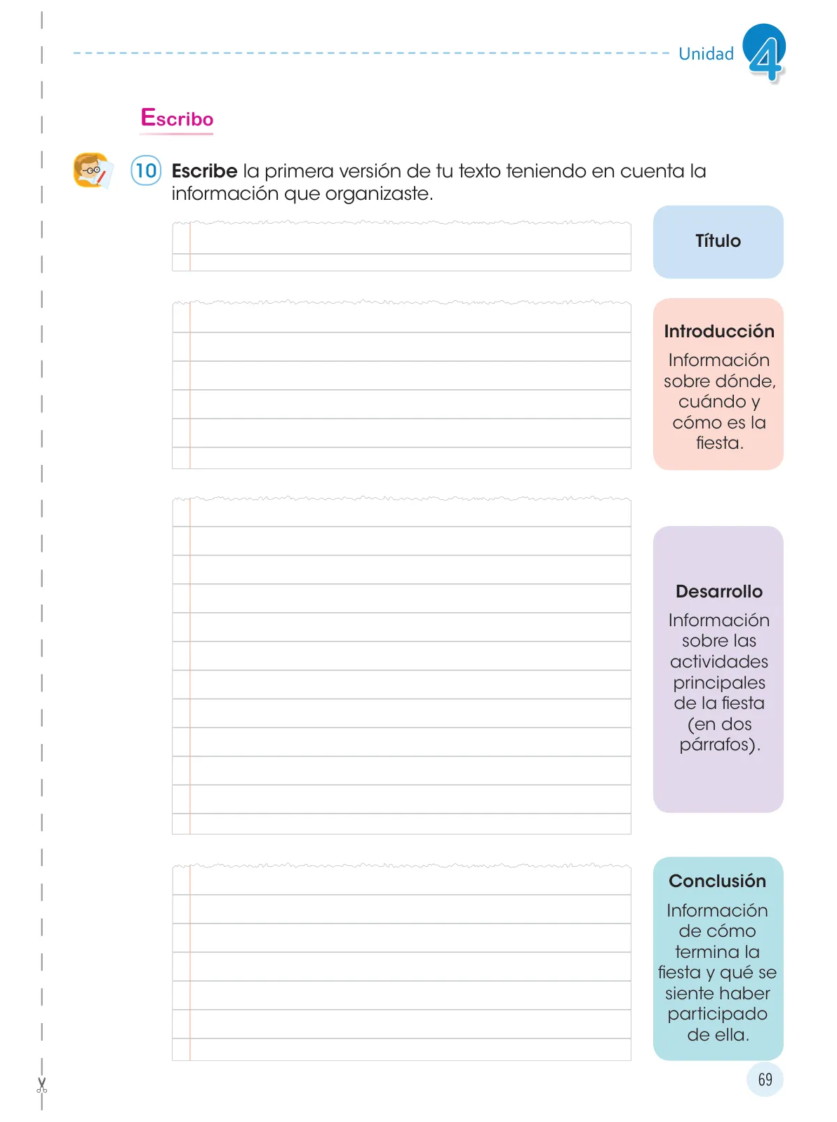 Página 71 de Comunicación 4 : cuaderno de trabajo para cuarto grado de Educación Primaria 2019 · 2019