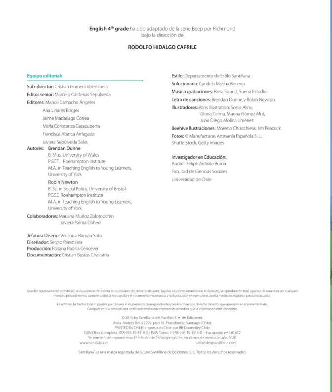 Página 4 de Inglés – Cuarto Básico | Texto del Estudiante MINEDUC – Descargar PDF · 2024