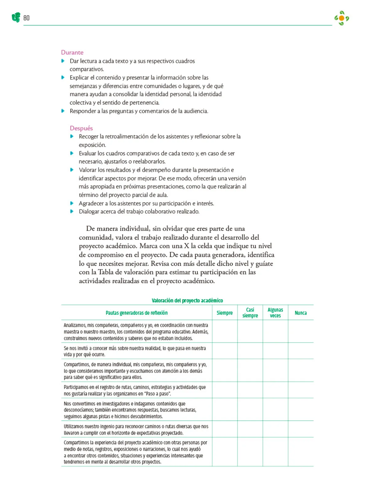 Miniatura página 81 de Colección Ximhai. Nuestro libro de Proyectos. Tomo I.   Libro de Educación Telesecundaria Grado 1°  Ciclo Escolar 2025 - 2026