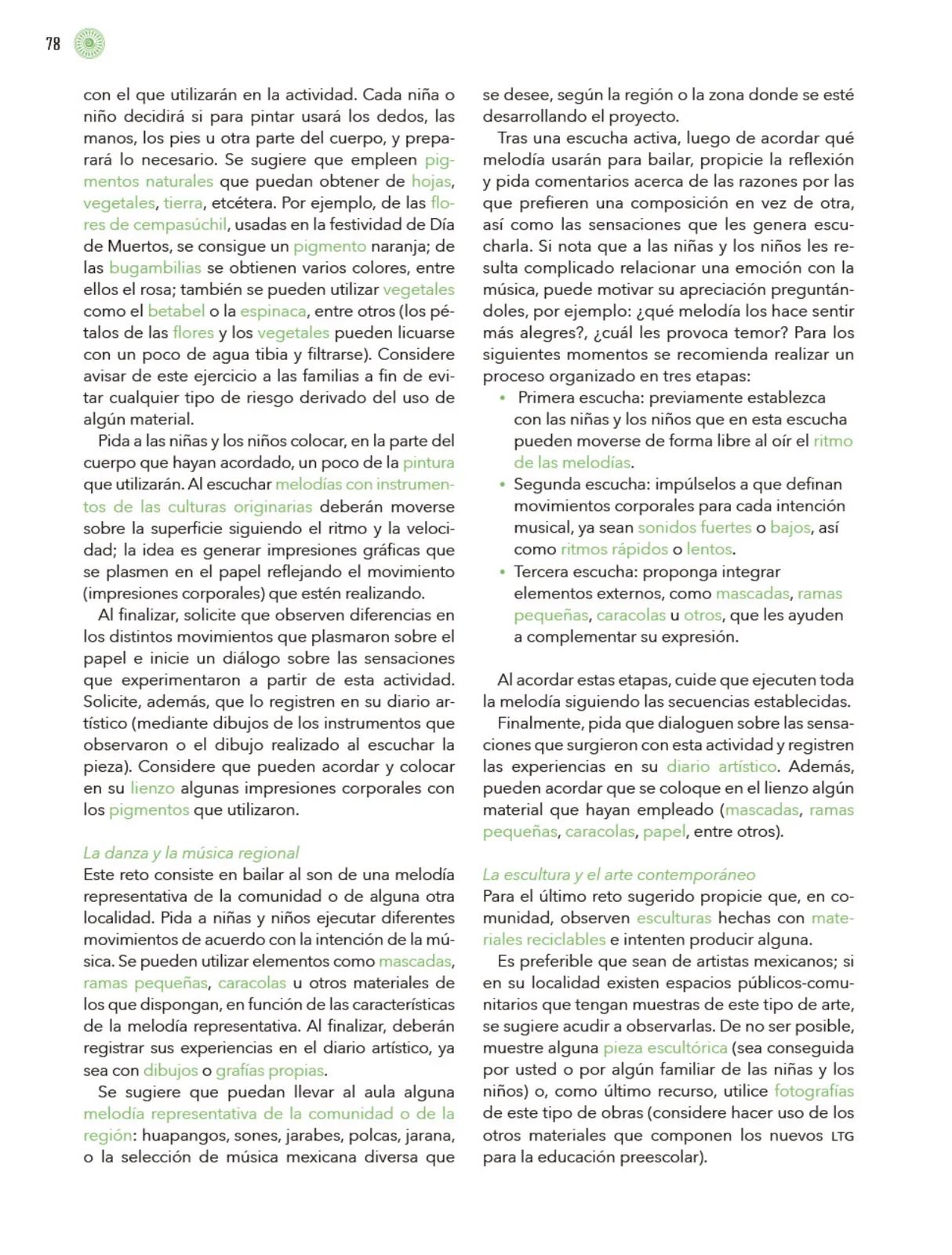 Miniatura página 79 de Modalidades de trabajo para la acción transformadora y el codiseño  Libro de Educación Preescolar Grado 1°, 2°, 3°  Ciclo Escolar 2025 - 2026