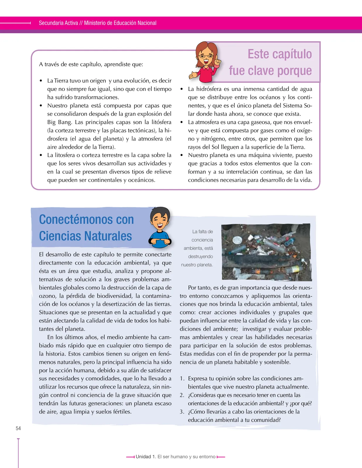 Miniatura página 54 de Ciencias Sociales 6° · Secundaria Activa