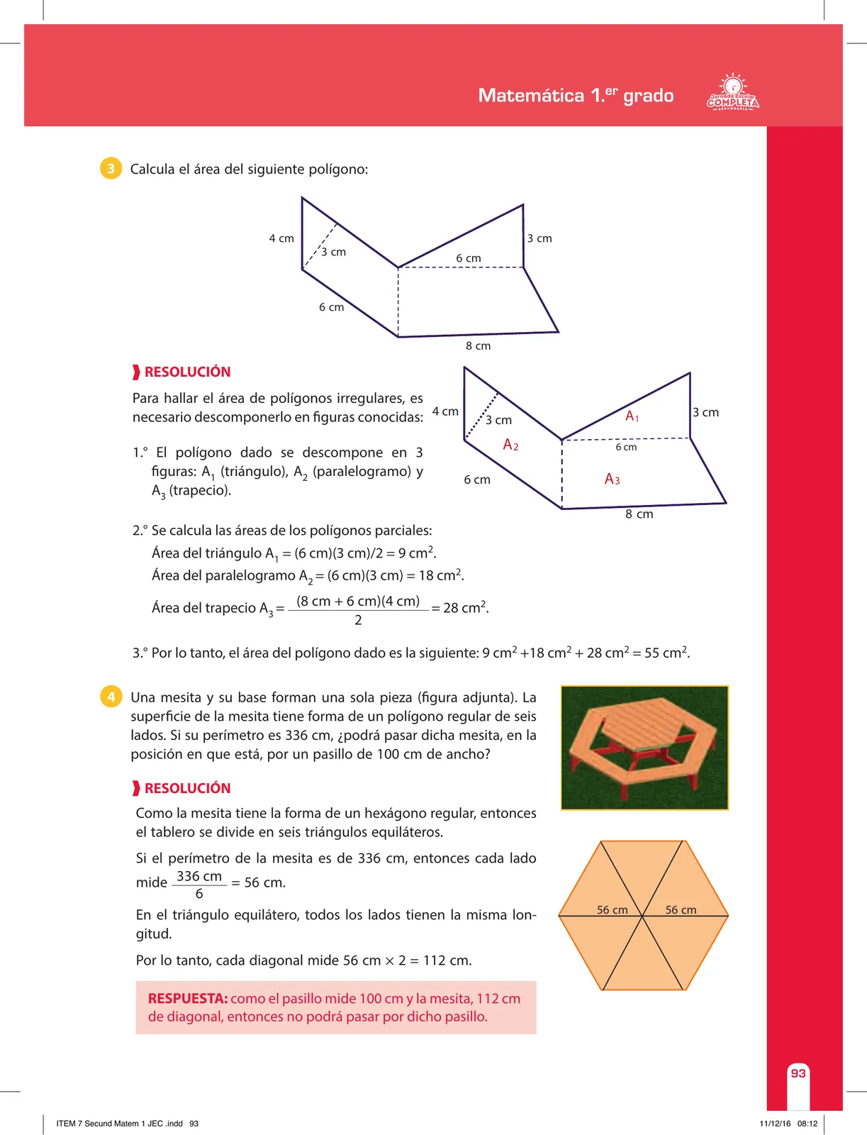 Página 93 de Matemática 1 : cuaderno de reforzamiento pedagógico - JEC · 2016
