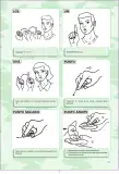 Miniatura página 147 de Lengua de señas peruana : guía para el aprendizaje de la lengua de señas peruana, vocabulario básico · 2015