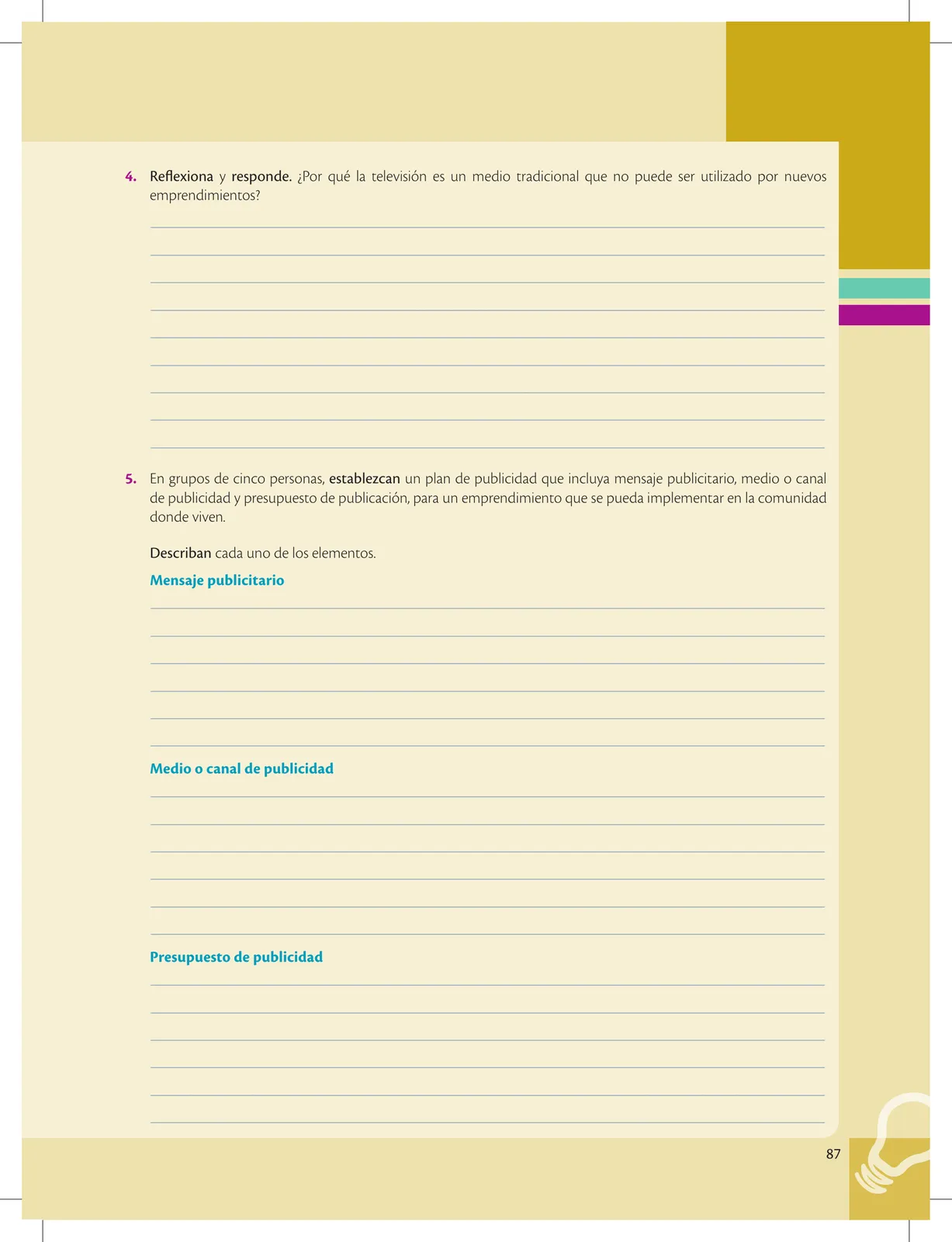 Miniatura página 87 de Emprendimiento Y Gestion · 3ro BGU · 2019