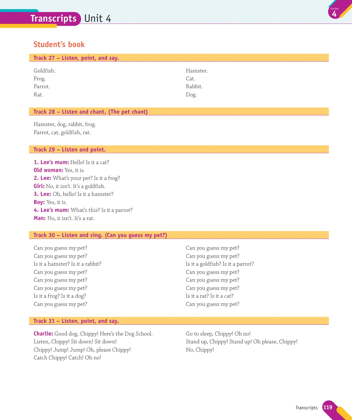 Página 121 de Inglés – Primero Básico | Student’s Book MINEDUC – Descargar PDF · 2024