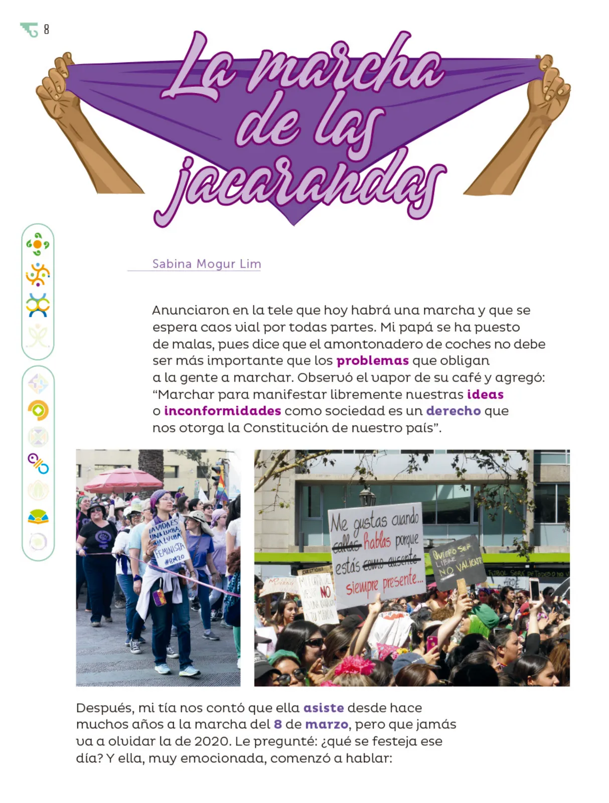 Página 9 de Múltiples lenguajes. Libro de Educación Primaria Grado 6° Ciclo Escolar 2025 - 2026