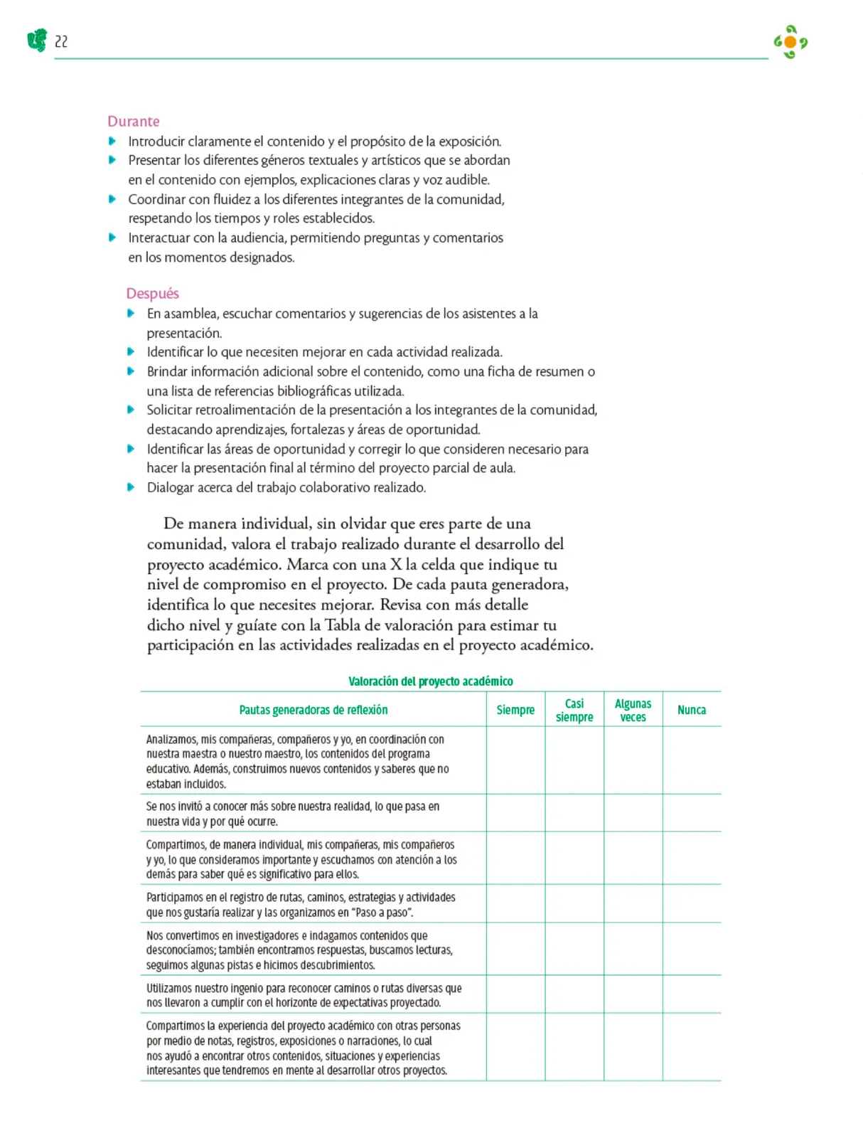 Miniatura página 23 de Colección Ximhai. Nuestro libro de Proyectos.  Tomo III.  Libro de Educación Telesecundaria Grado 1°  Ciclo Escolar 2025 - 2026