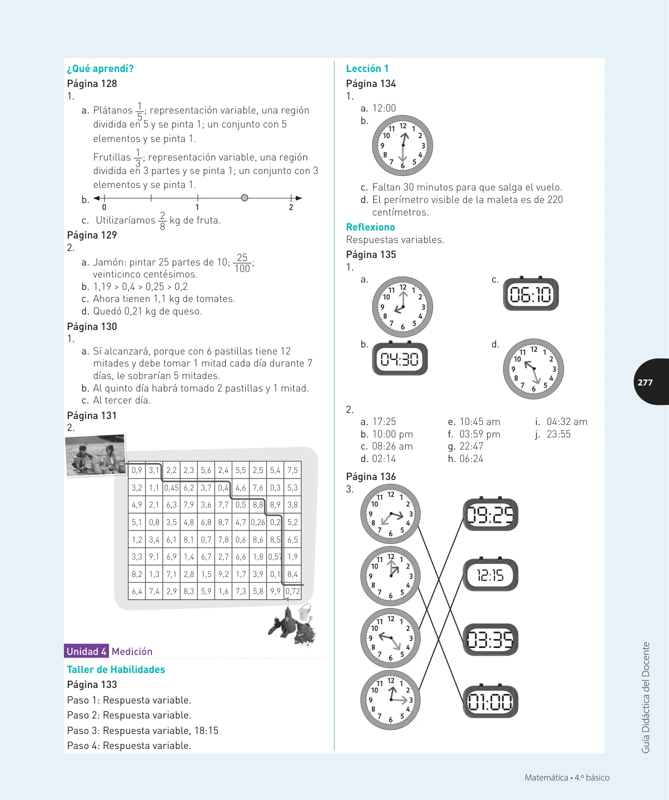 Miniatura página 292 de Matemática – Cuarto Básico | Texto del Estudiante MINEDUC – Descargar PDF · 2024