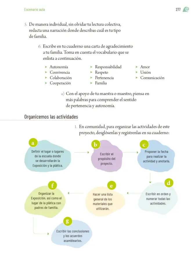 Página 280 de Proyectos de Aula. Libro de Educación Primaria Grado 6° Ciclo Escolar 2025 - 2026