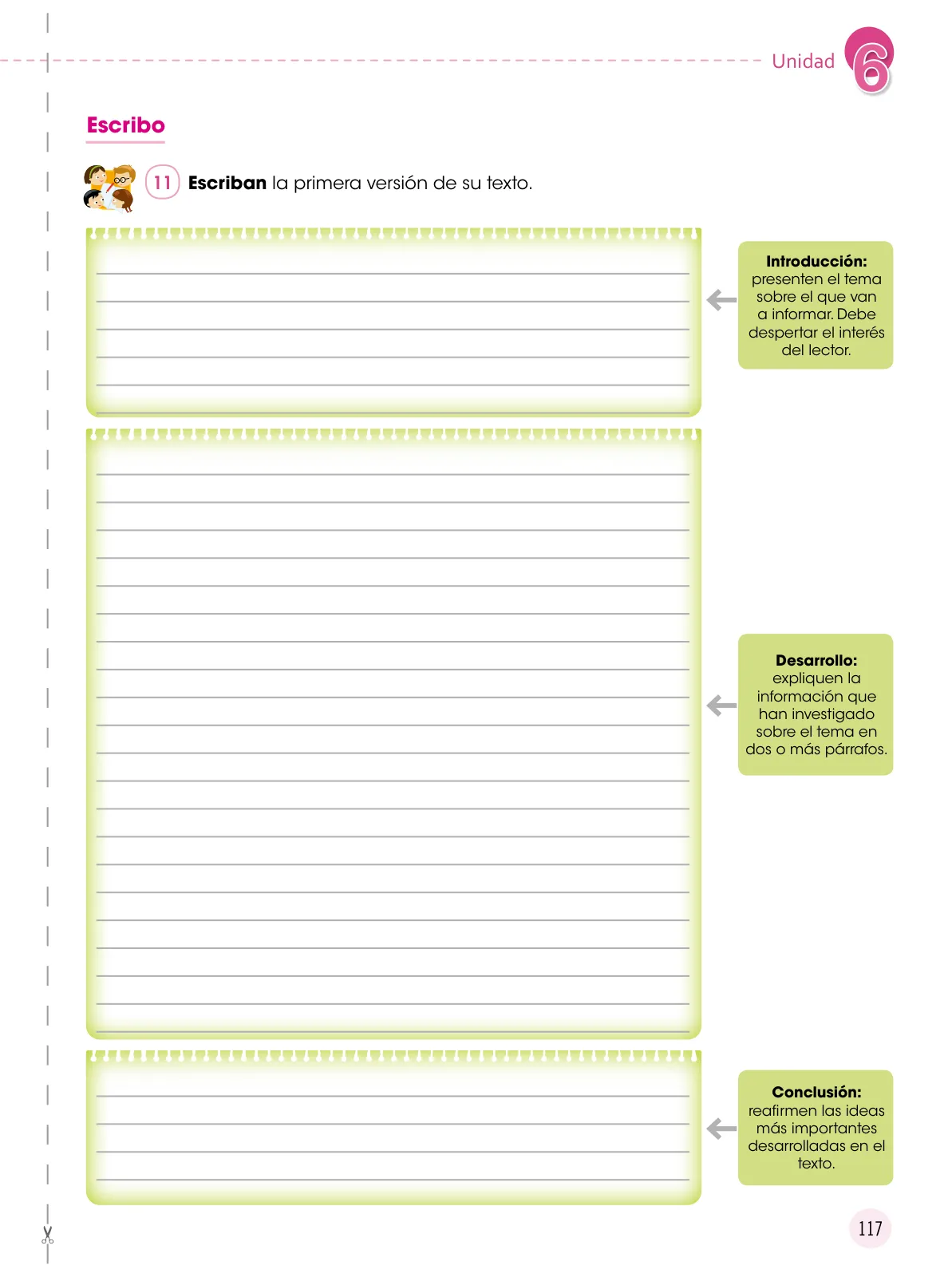 Miniatura página 118 de Comunicación 6 : cuaderno de trabajo para sexto grado de Educación Primaria 2019 · 2019